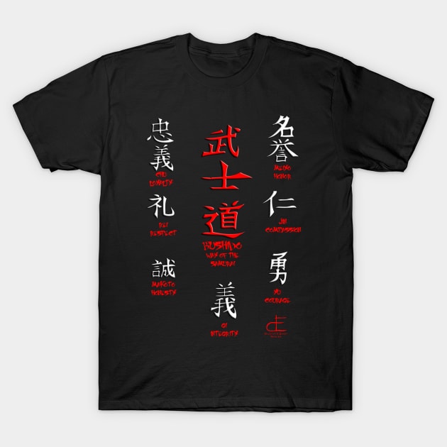 Bushido - The Way of the Samurai T-Shirt by DustinEatonWorks